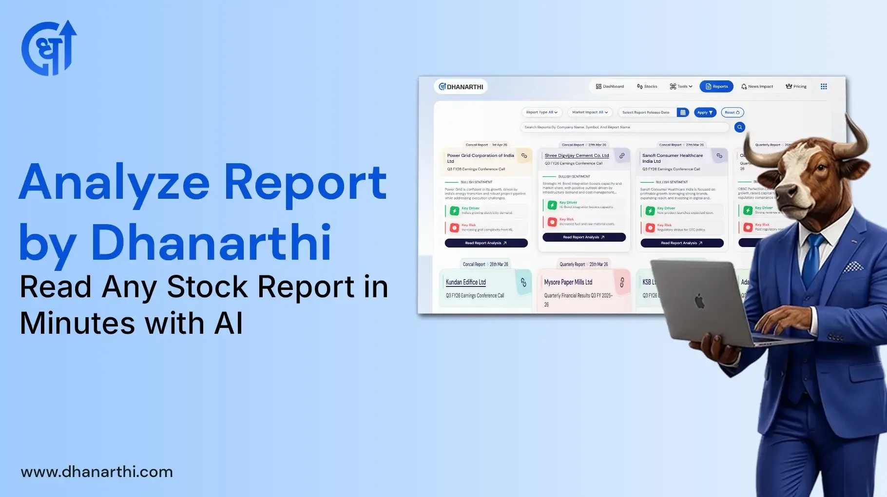 Dhanarthi’s AI Financial Report Analysis - Quarterly, Annual & Concall