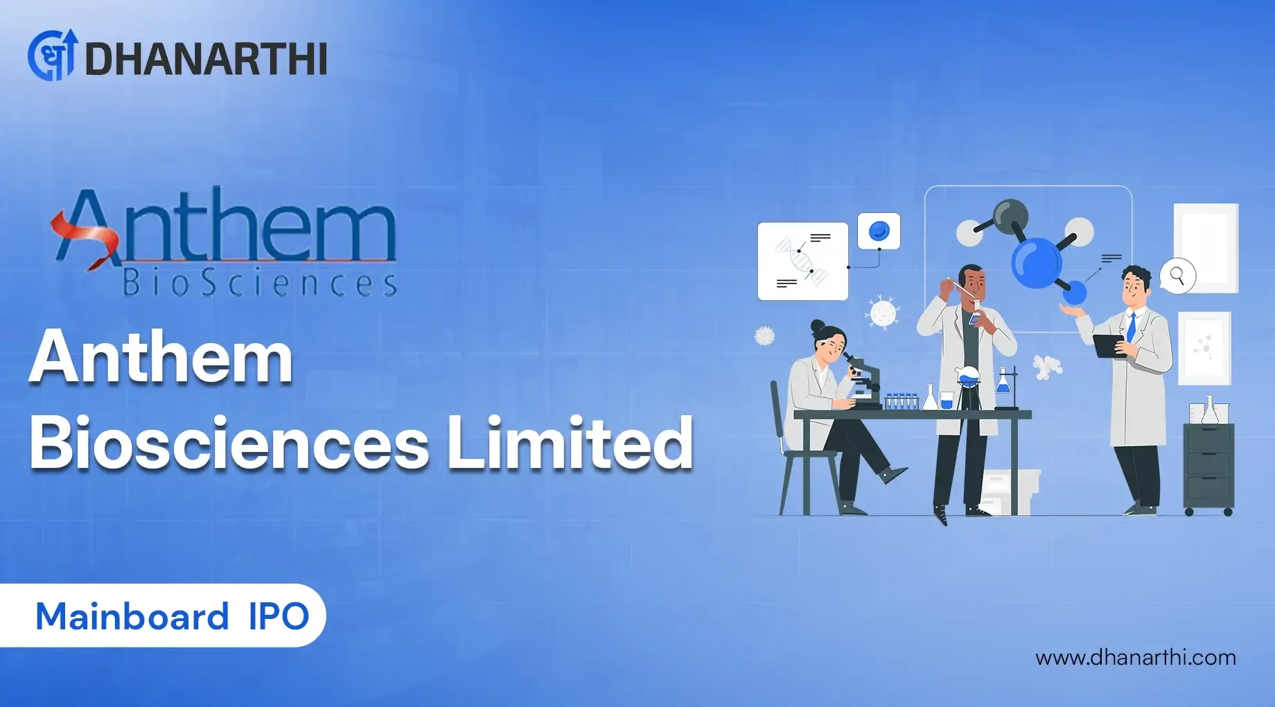 Anthem Biosciences IPO GMP, Grey Market Premium Today