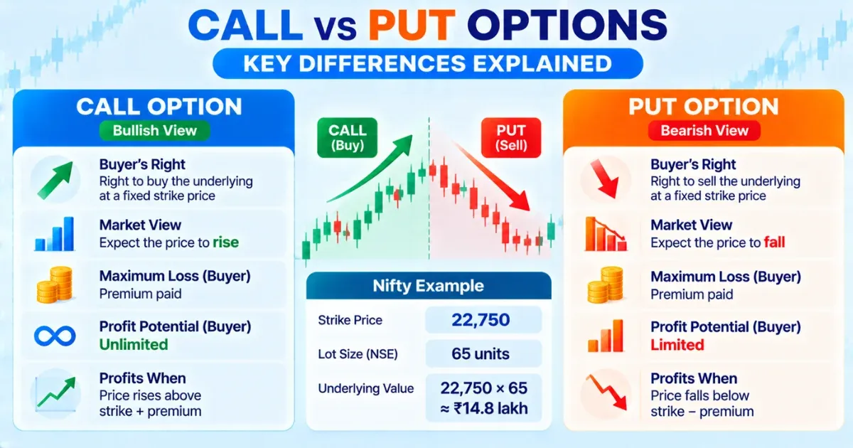 Call vs Put Options Call vs Put Options