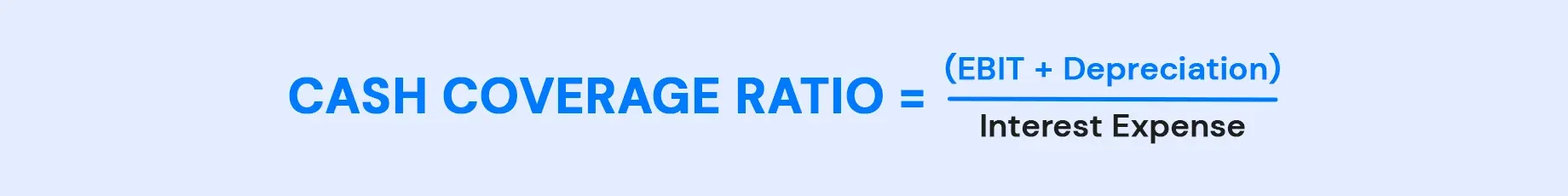 Cash Coverage Ratio