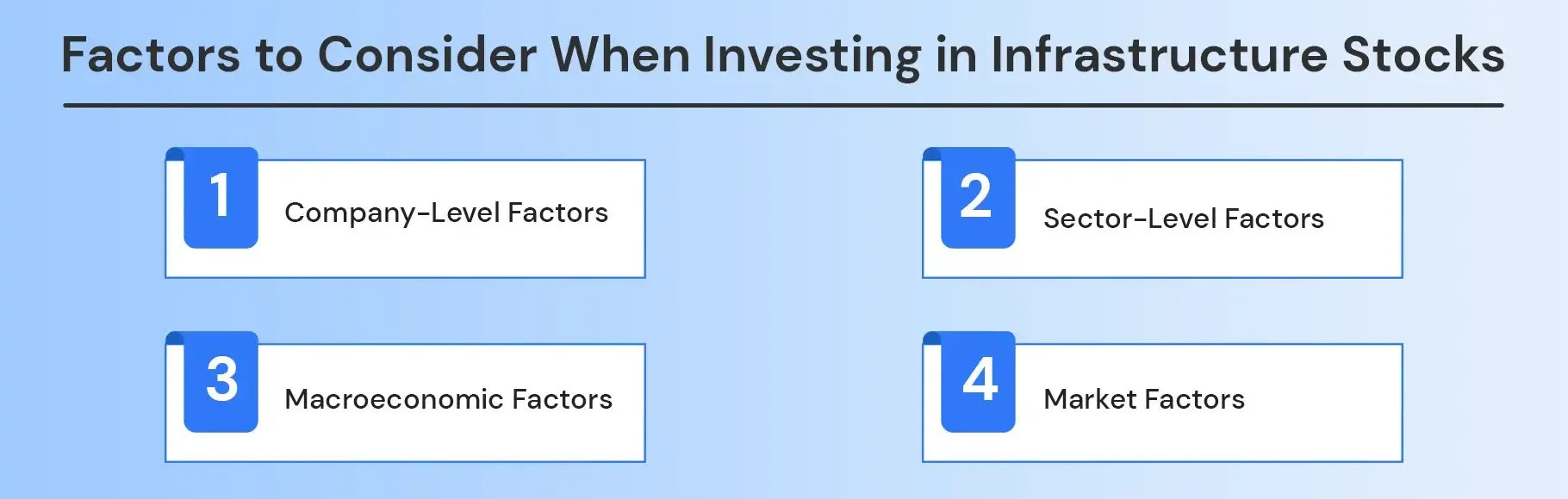 Factors to Consider When Investing in Infrastructure Stocks