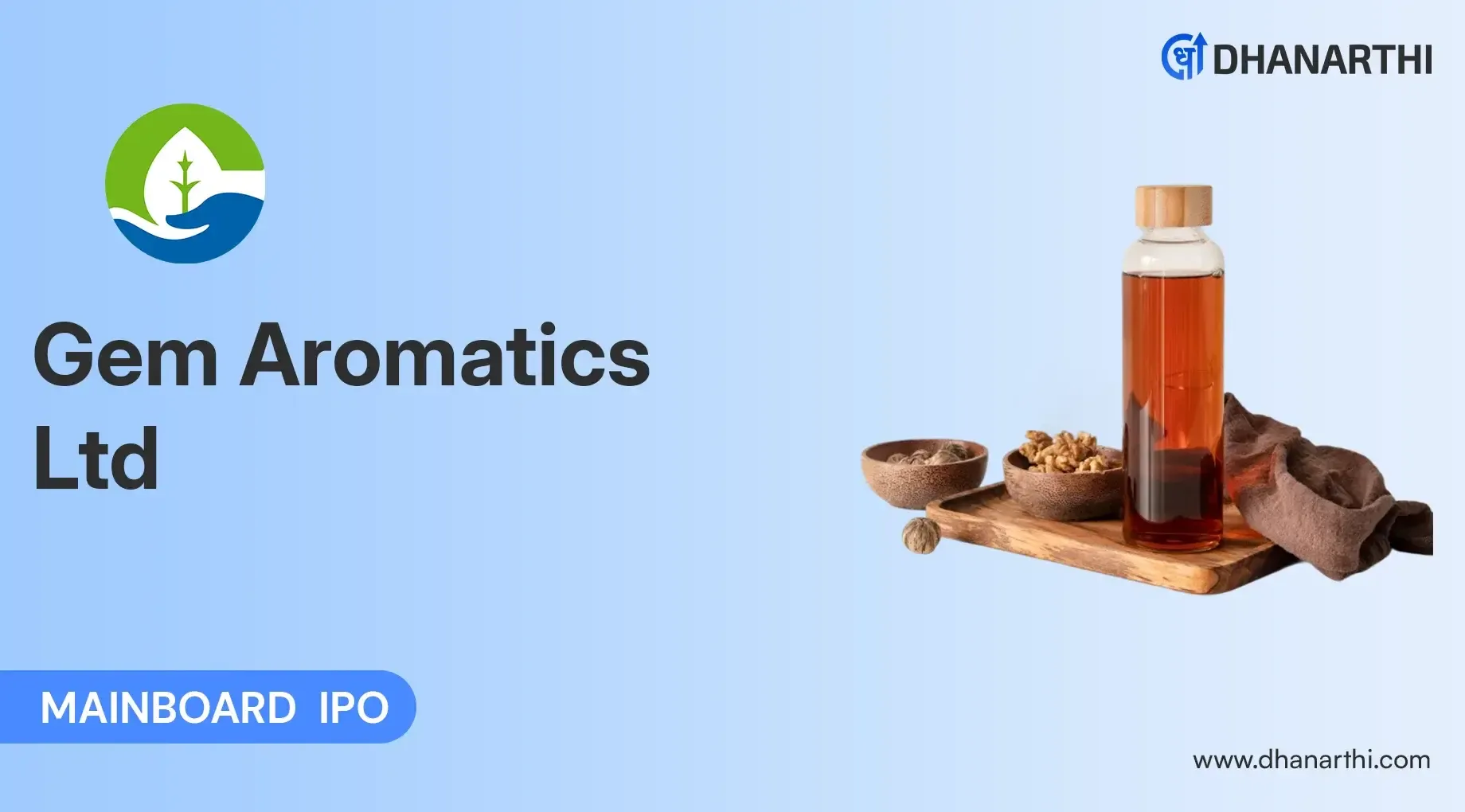Gem Aromatics IPO Opens 19 Aug - Check GMP, Allotment Status