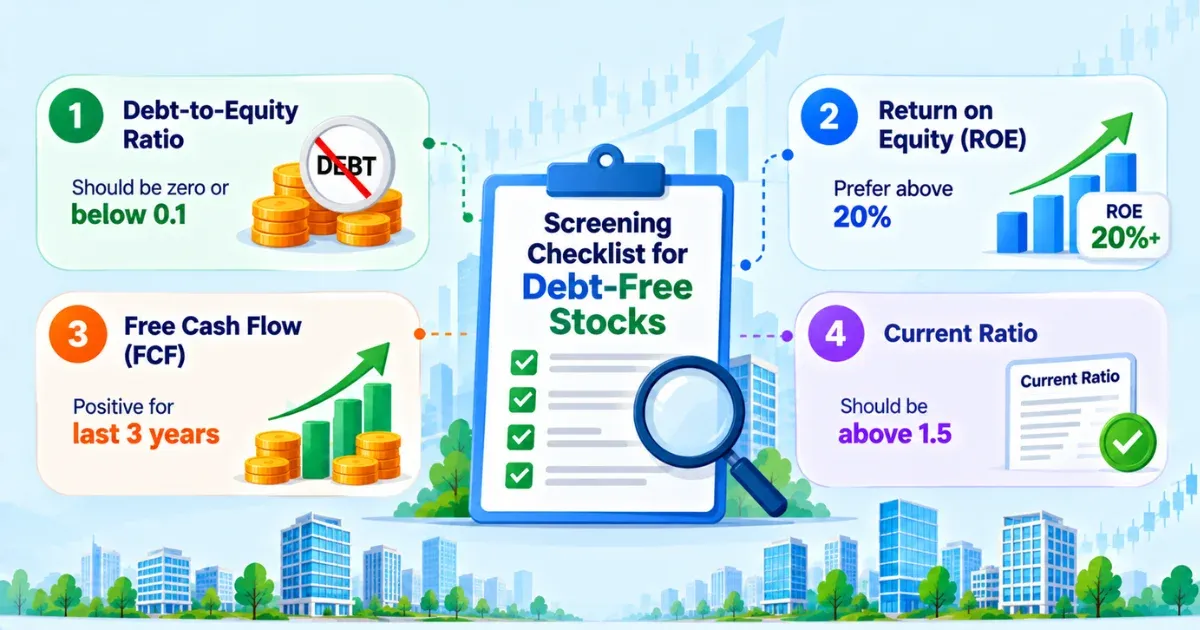 How to Screen for Debt Free Stocks India