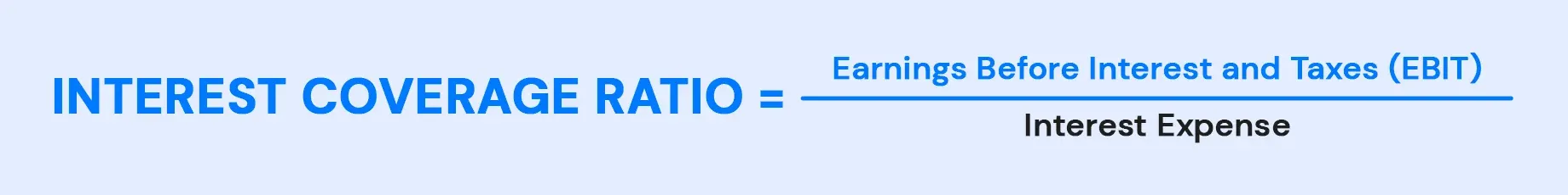 Interest Coverage Ratio
