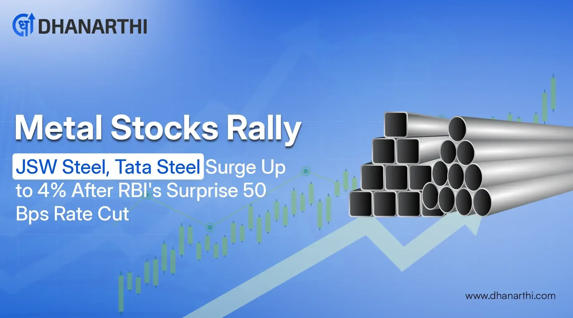 Metal Stocks Rally: JSW Steel, Tata Steel Surge Up to 4% After RBI's Surprise 50 Bps Rate Cut