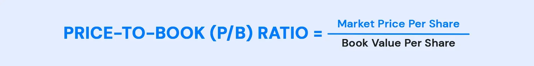Price-to-Book (P B) Ratio