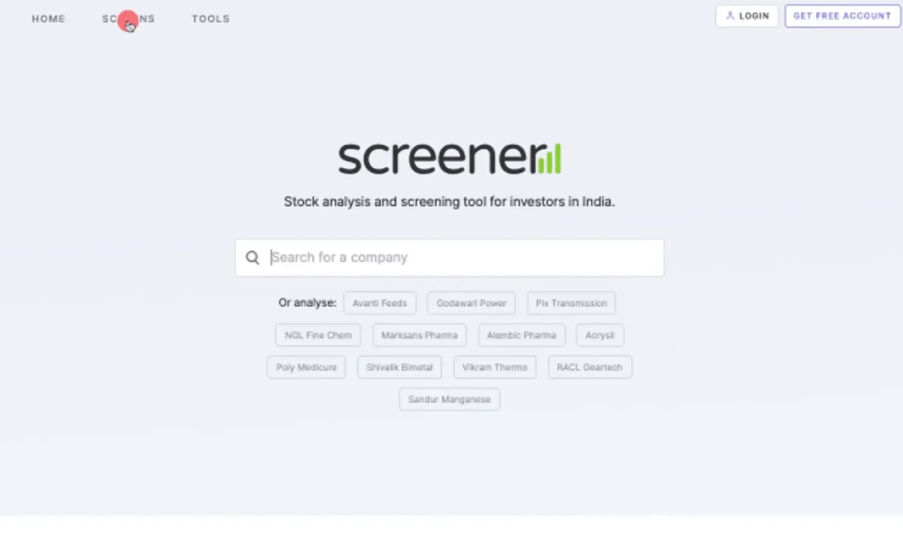 Screener in Screener in