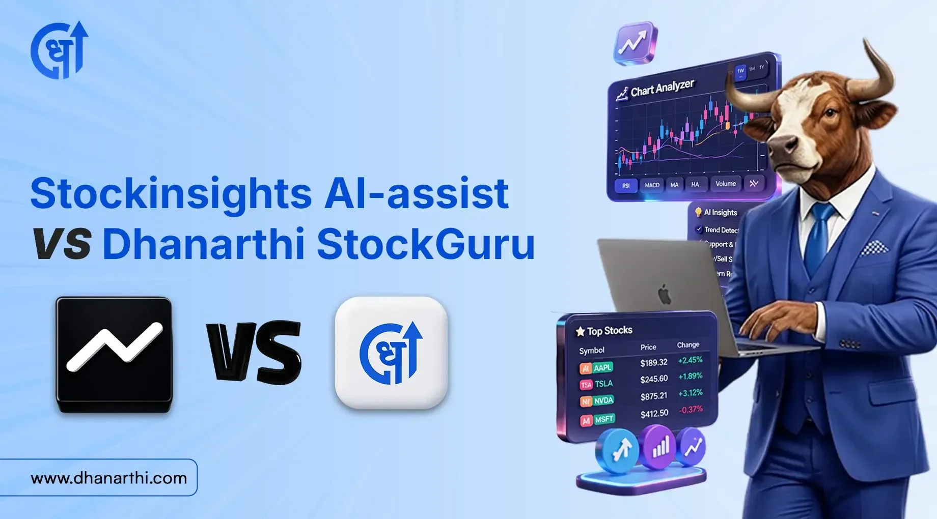 Stockinsights AI Assist vs Dhanarthi StockGuru - Which is Better?