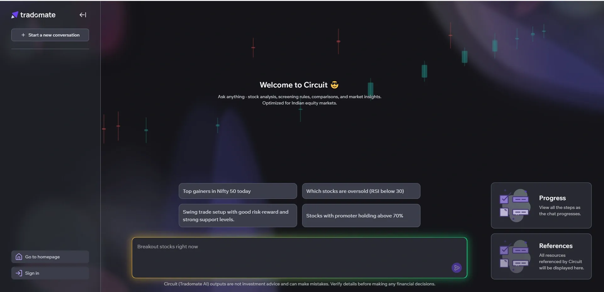 tradomate circuit tradomate circuit